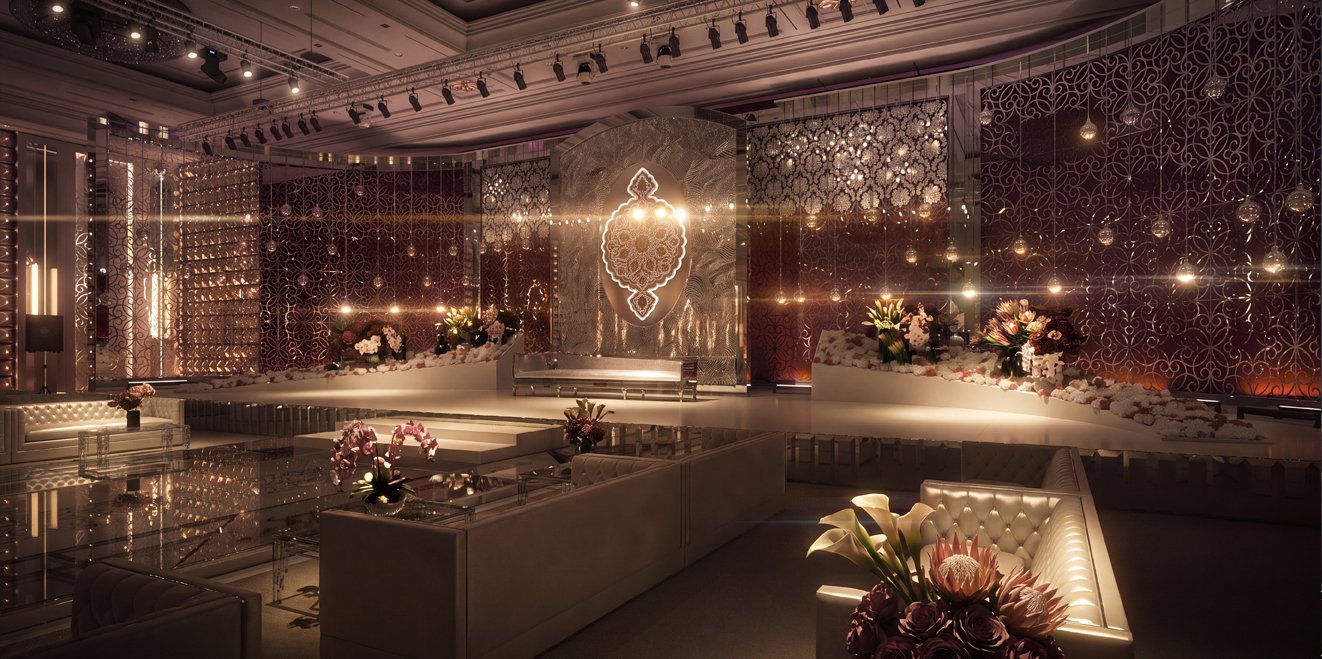 Luxury wedding lounge design by Abdulrahman Al Zeer